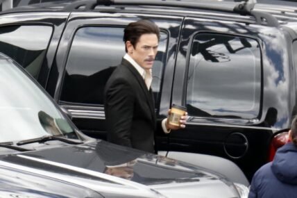 NO TV Tom Sandoval is seen taking a smoke break while filming Vanderpump Rules reunion segment in Los Angeles