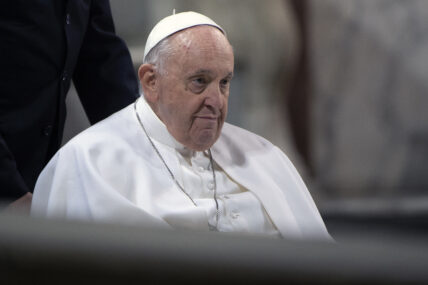 Pope Francis at Ash Wednesday mass, Rome, Italy 23 Feb 2023