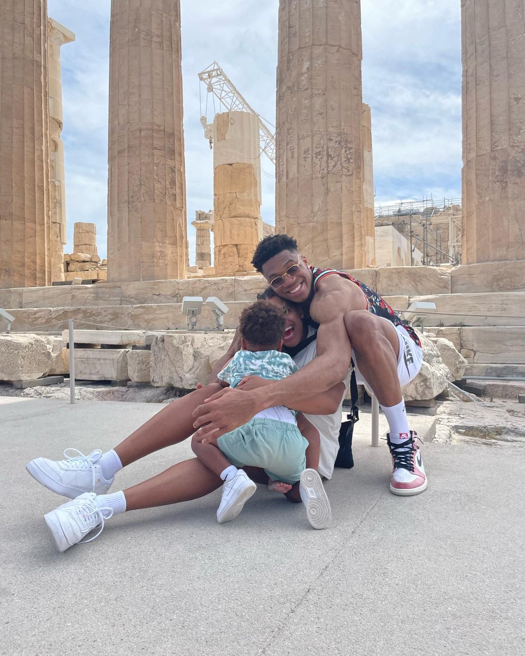 Giannis Antetokounmpo and Mariah Riddlesprigger