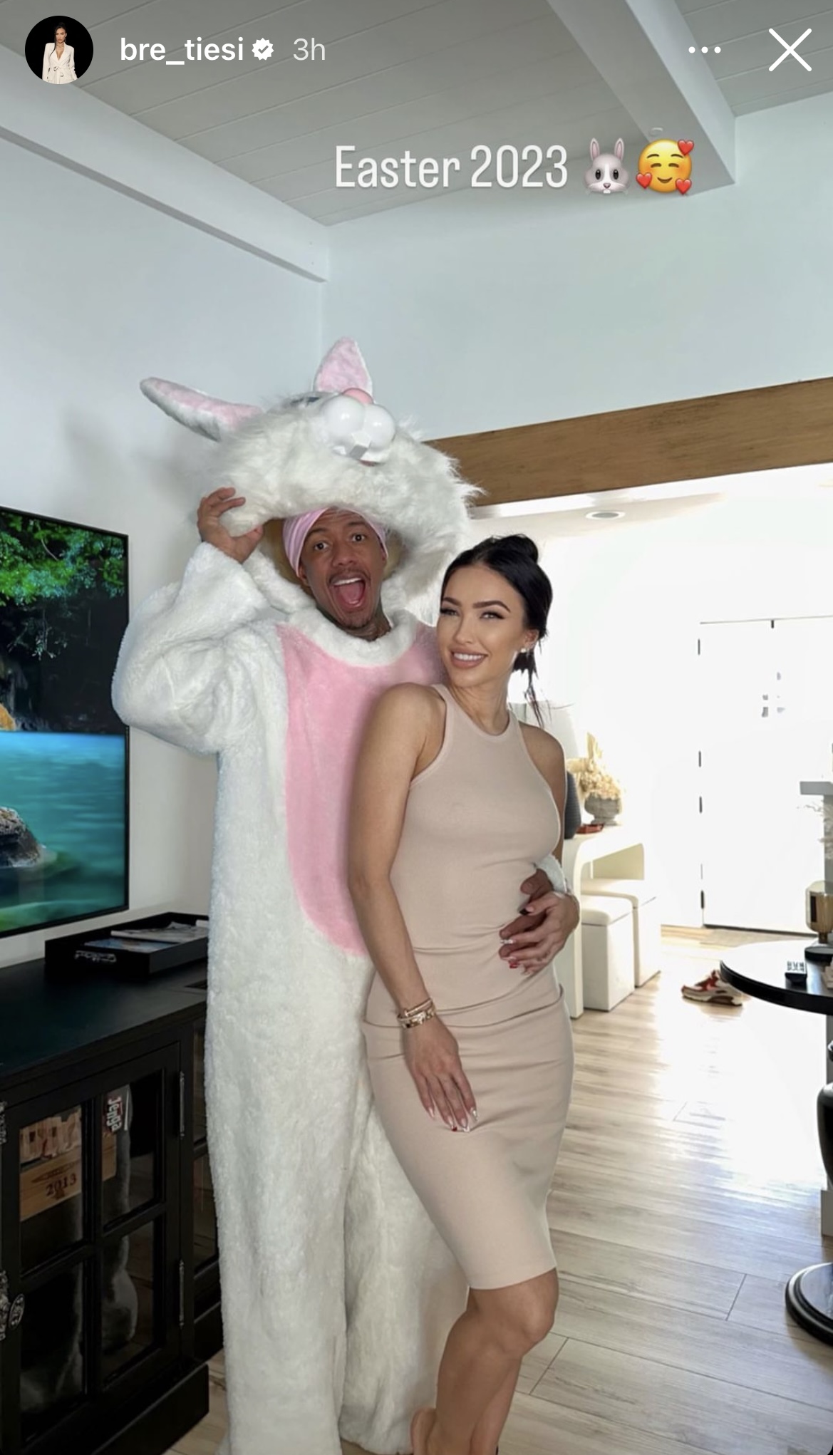 Bre Tiesi and Nick Cannon for Easter 2023