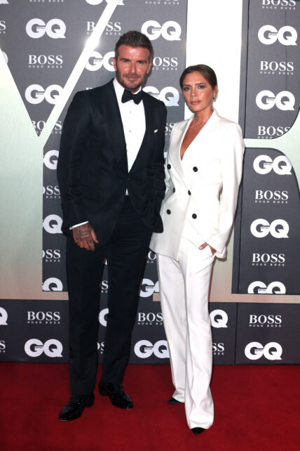 David & Victoria Beckham at the GQ Men of the Year Awards in London, UK.