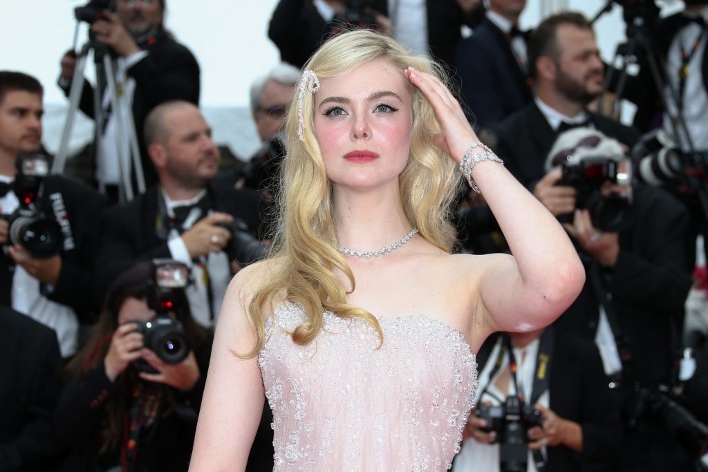 Elle Fanning at Top Gun: Maverick" during the 75th annual Cannes film festival