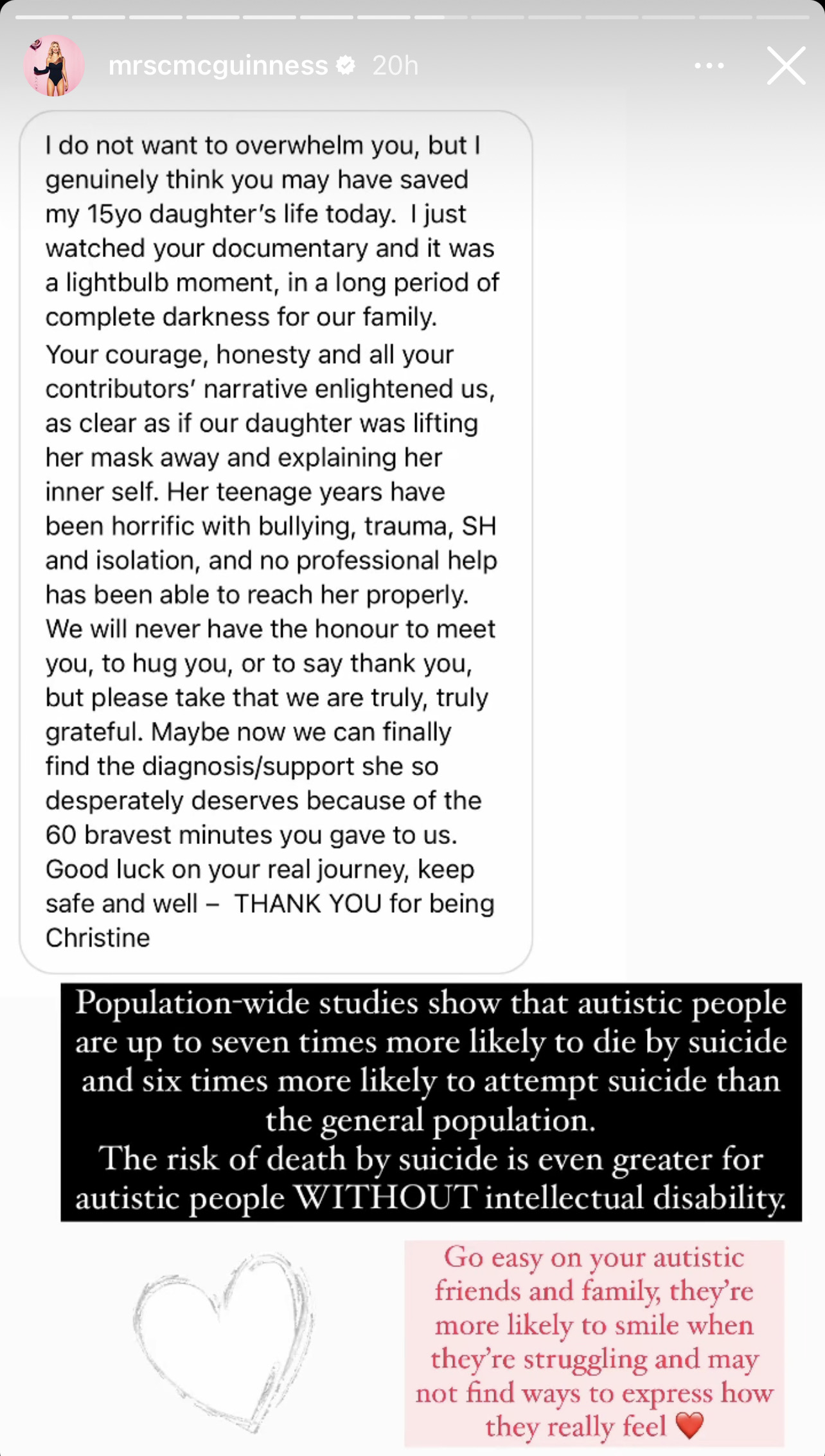 Fans Praise Christine McGuinness' Documentary For Awareness On Autism