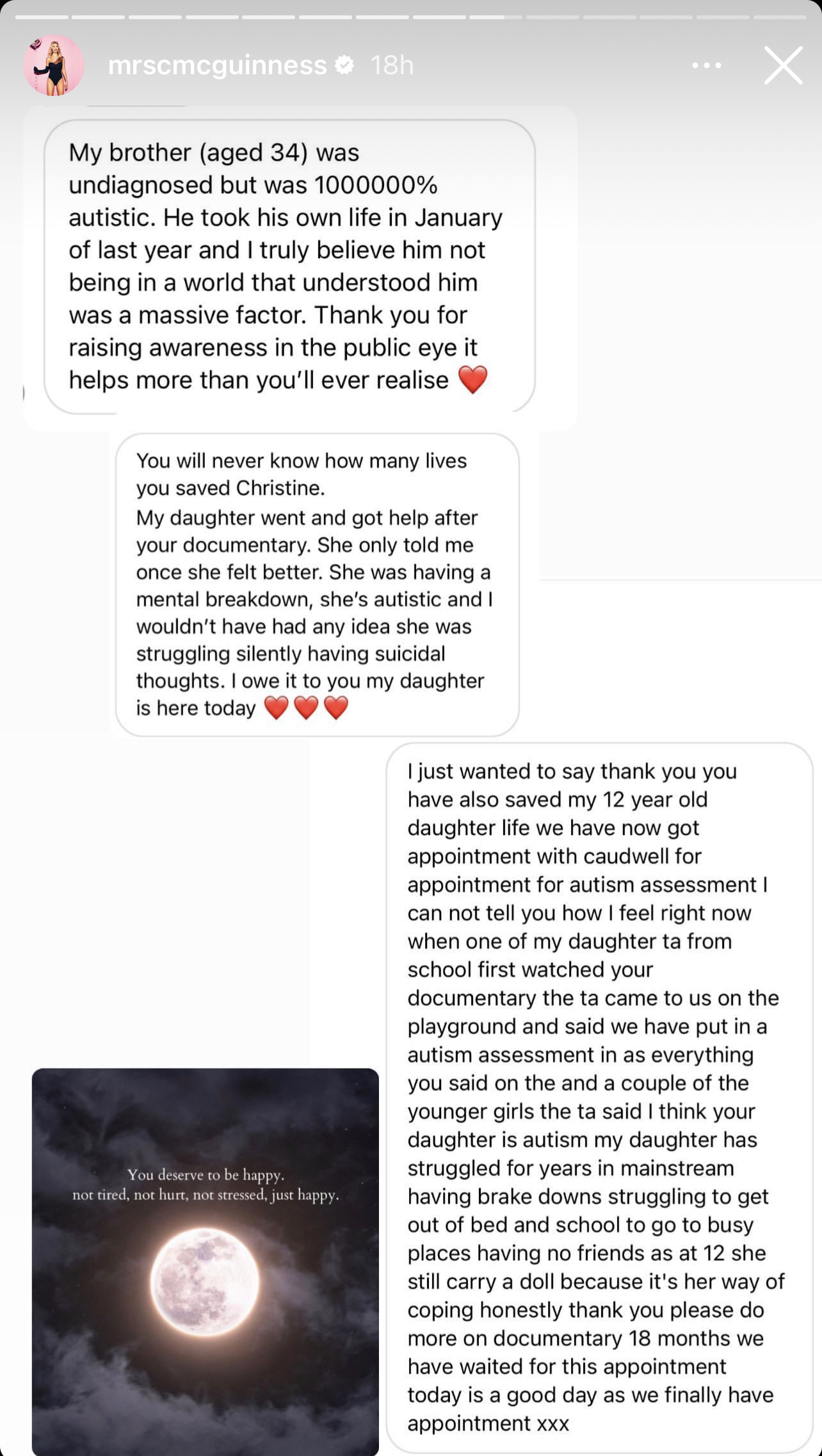 Fans Praise Christine McGuinness' Documentary For Awareness On Autism