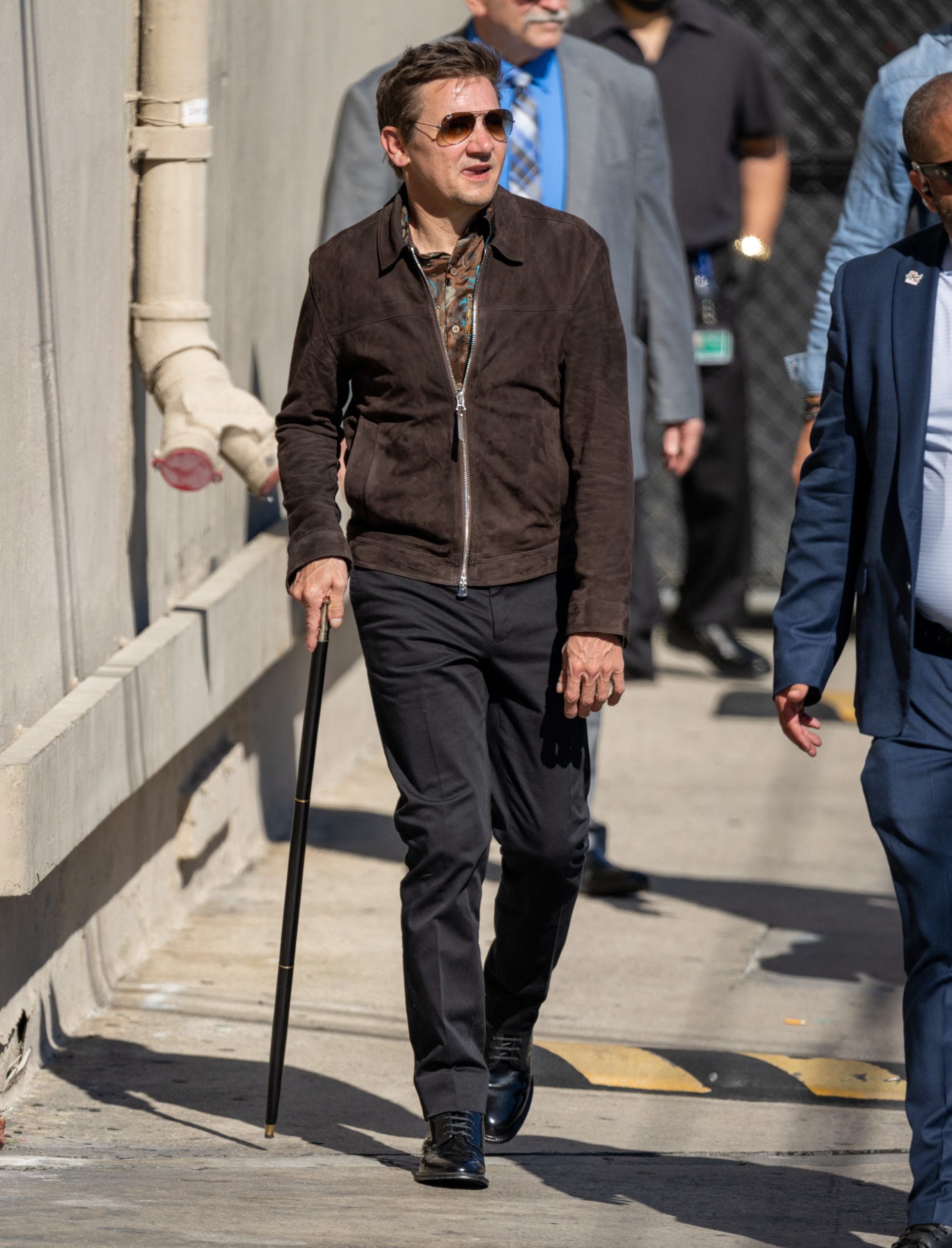 Jeremy Renner at Kimmel