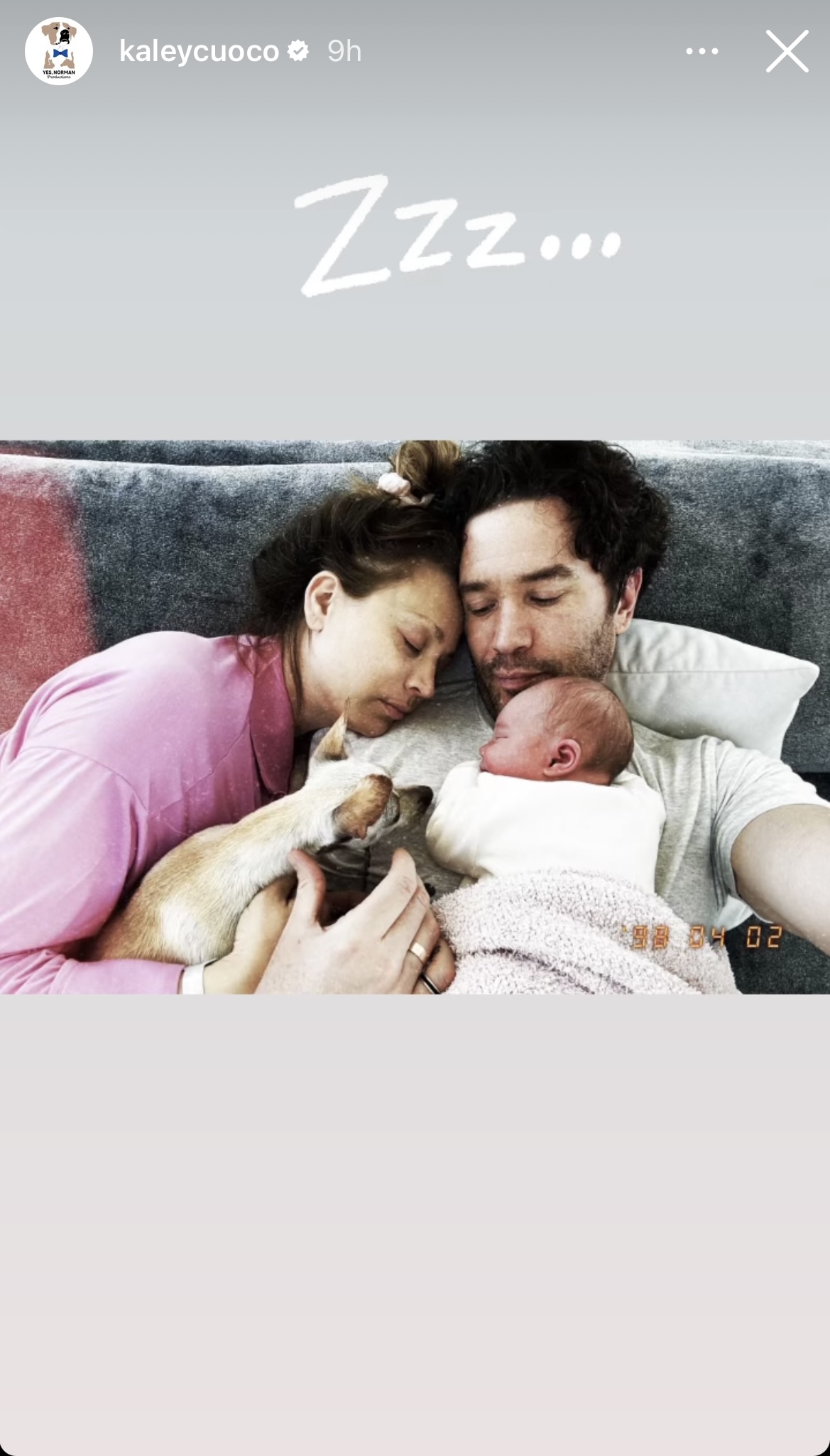 Kaley Cuoco and Tom Pelphrey flaunt new family