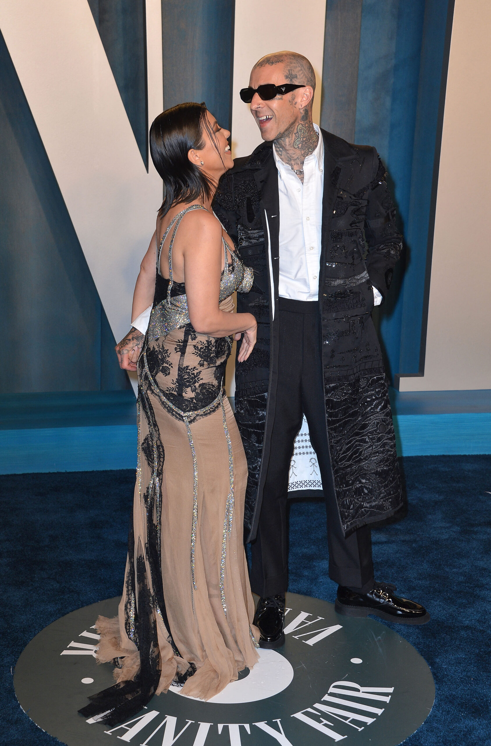 Kourtney Kardashian and Travis Barker.