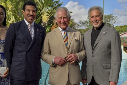 Lionel Richie and King Charles at the Prince's Trust International reception
