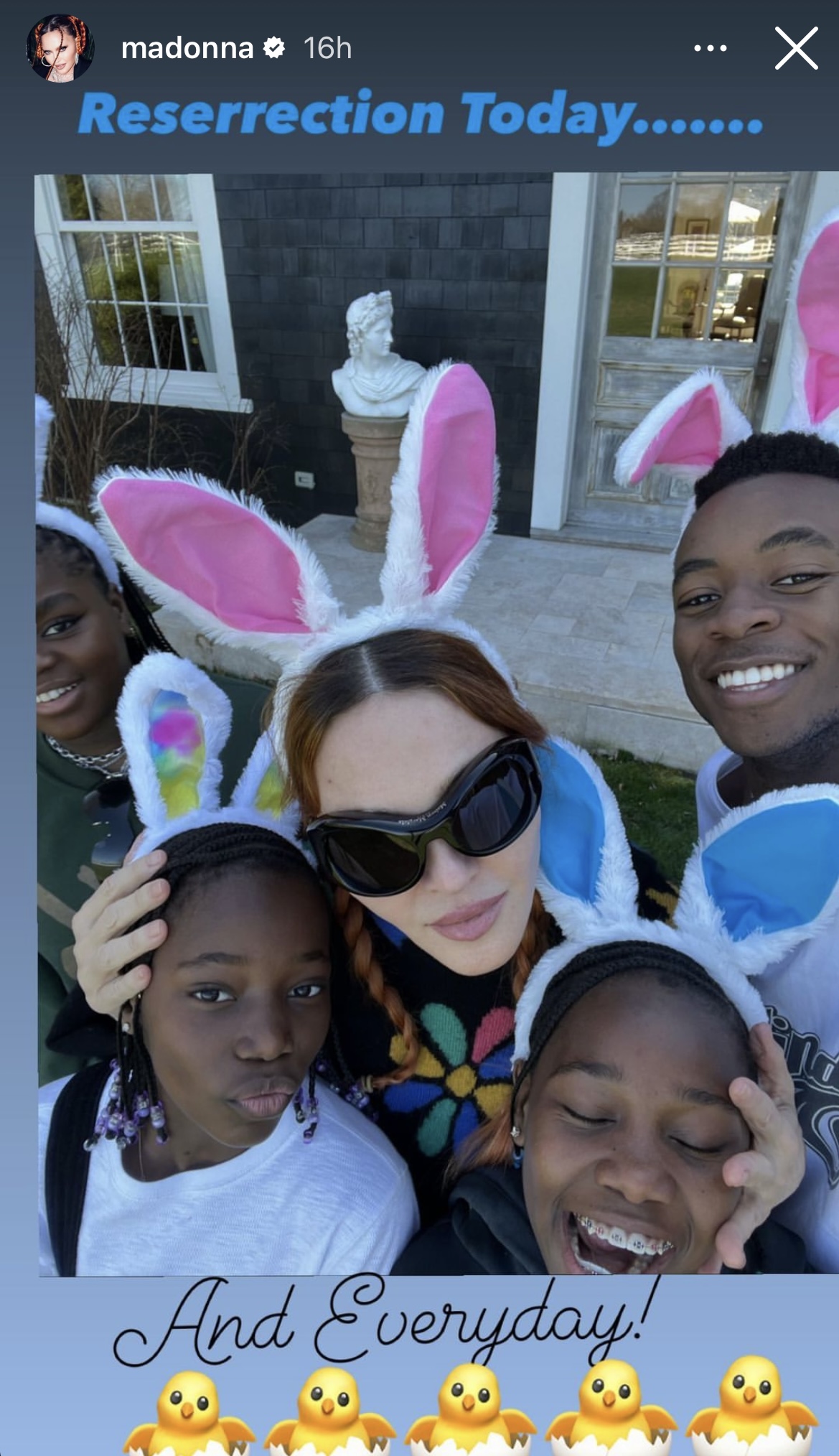 Madonna and her family celebrated Easter