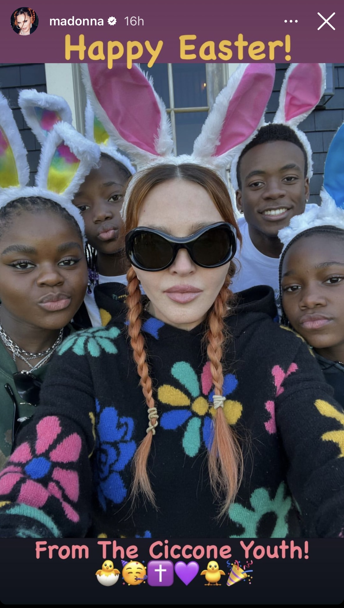Madonna and her family celebrated Easter