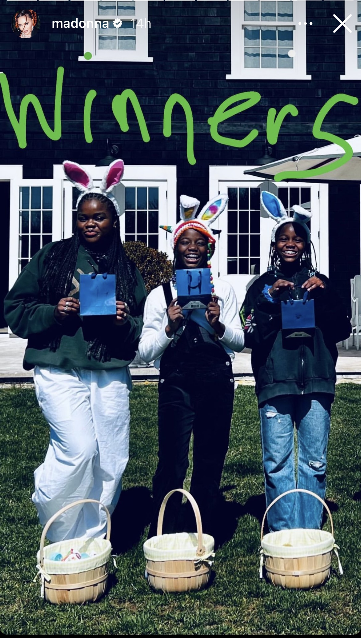 Madonna and her family celebrated Easter