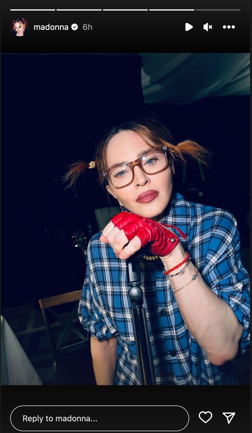 Madonna teases tour rehearsal