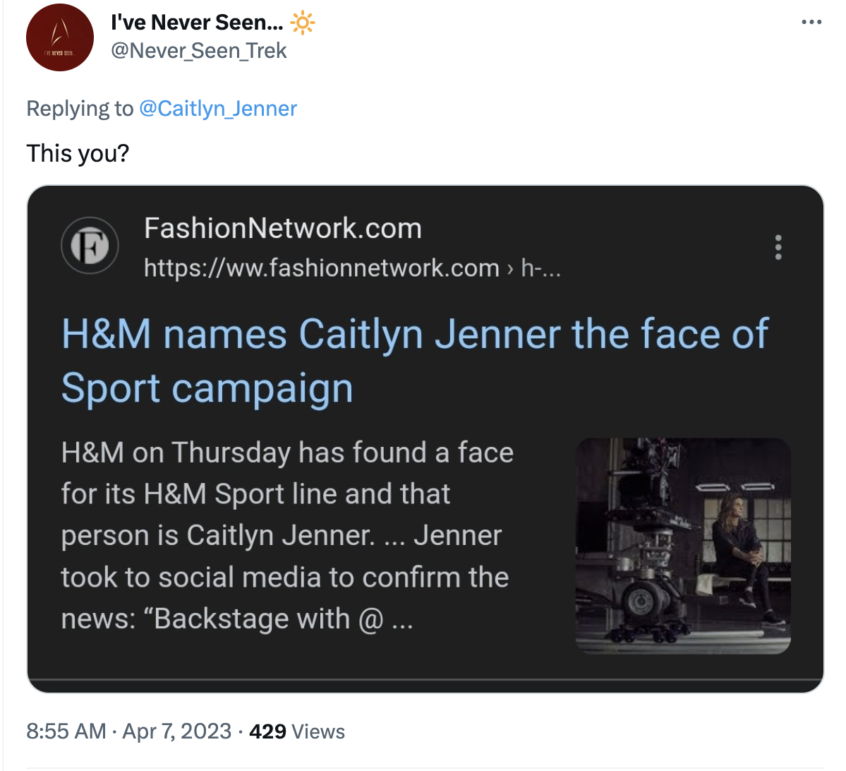 Caitlyn Jenner Reminded Of Her Own Modeling Work Amid Nike Backlash