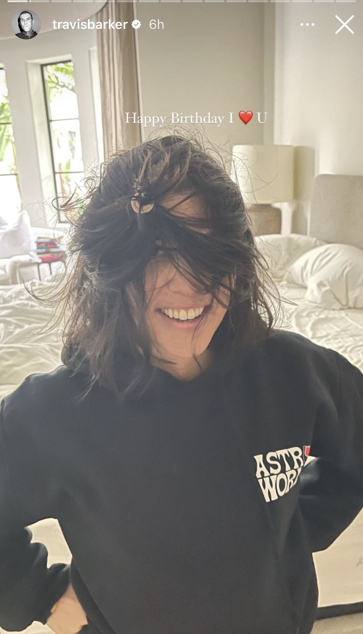 Travis Barker's tribute to wife Kourtney Kardashian on her birthday