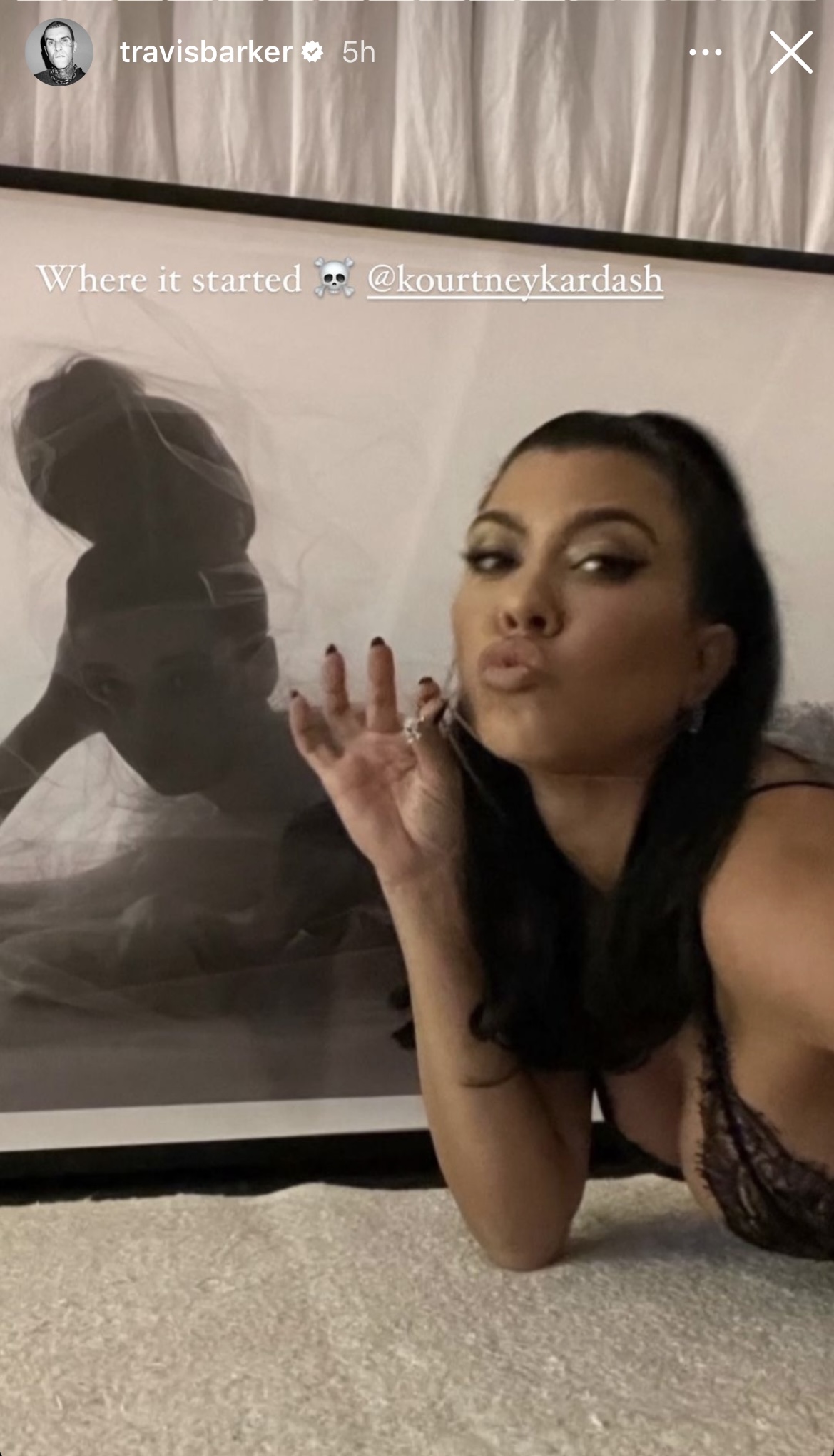Travis Barker's tribute to wife Kourtney Kardashian on her birthday