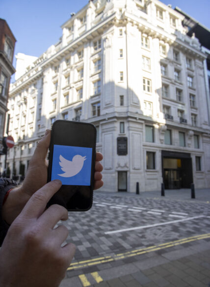 The offices of Twitter in Air Street central London