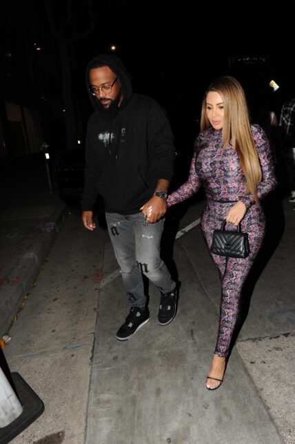 Larsa Pippen Marcus Jordan at Craig apos s in West Hollywood for Valentine apos s dinner