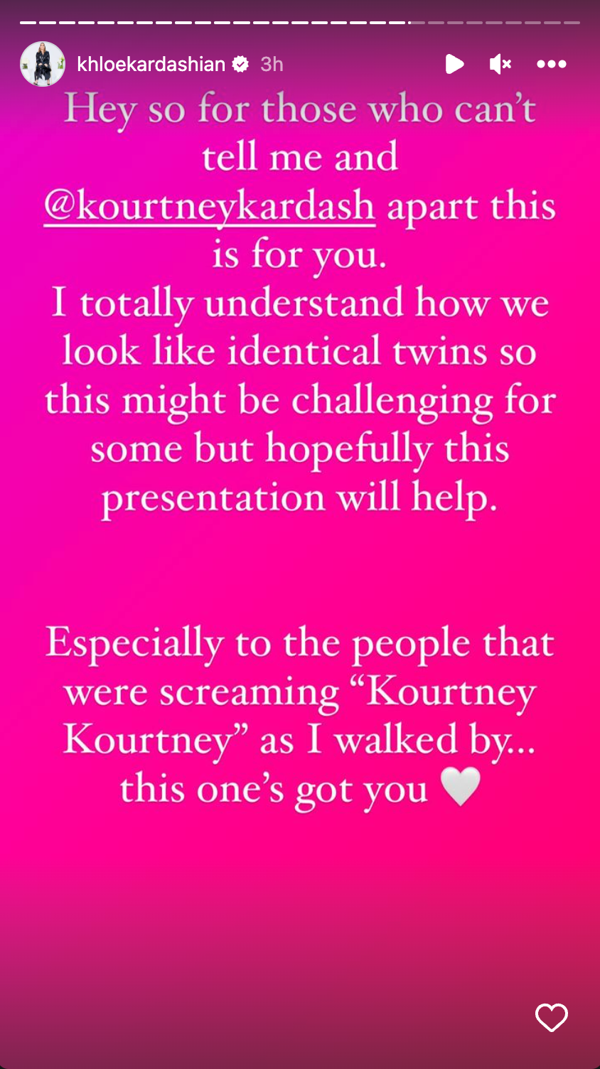 Khloe Kardashian shared funny presentation to stop fans for mistaking her for sister Kourtney Kardashian