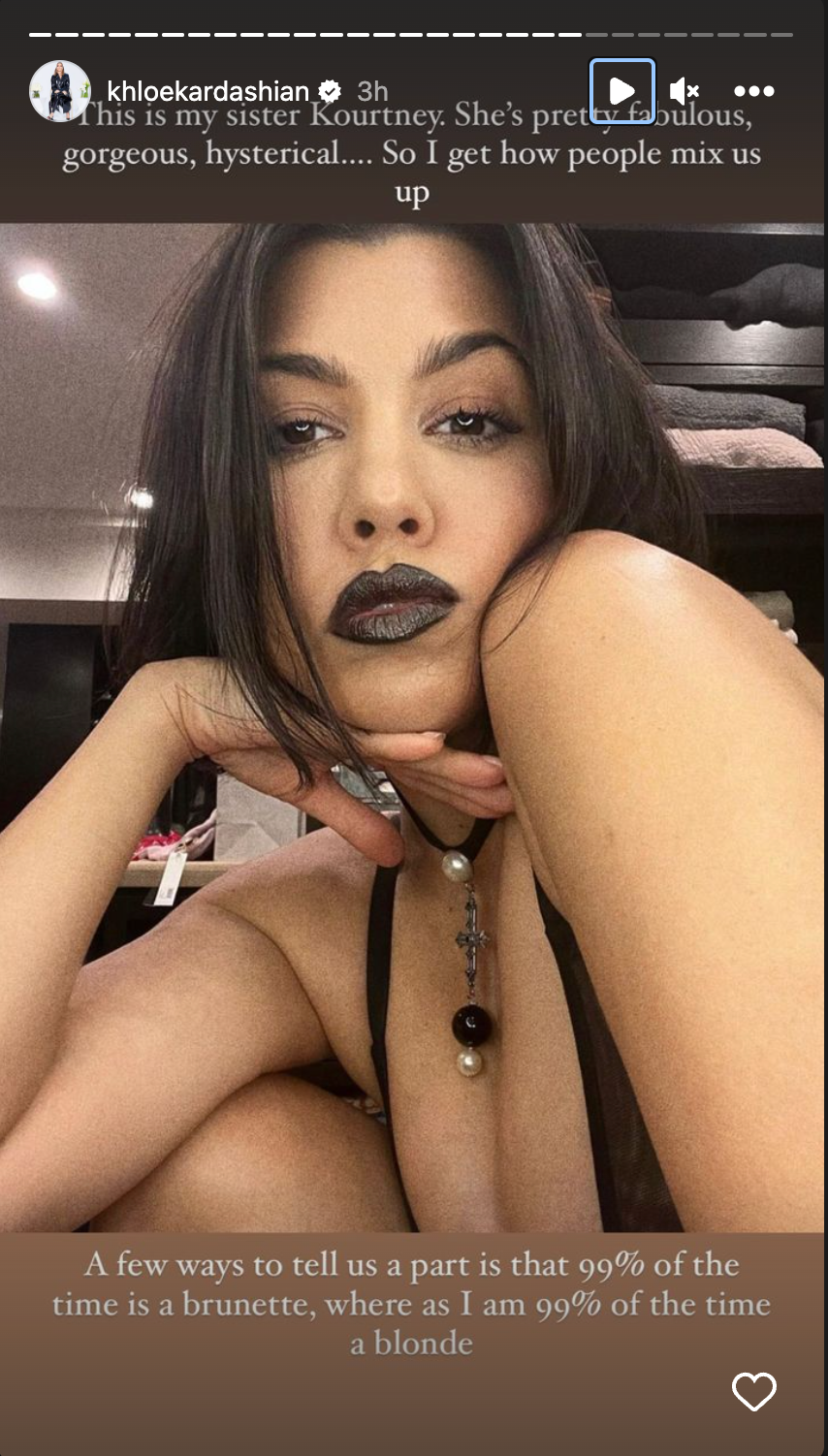 Khloe Kardashian shared funny presentation to stop fans for mistaking her for sister Kourtney Kardashian