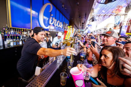 Mark Wahlberg Bartends At Circa Las Vegas, Serving Tequila To Thousands On Memorial Day
