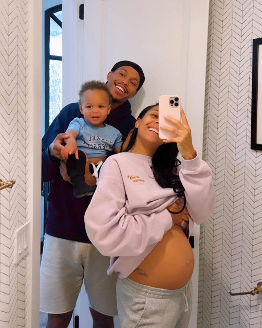 Sydel Curry-Lee, Damion Lee and Daxon