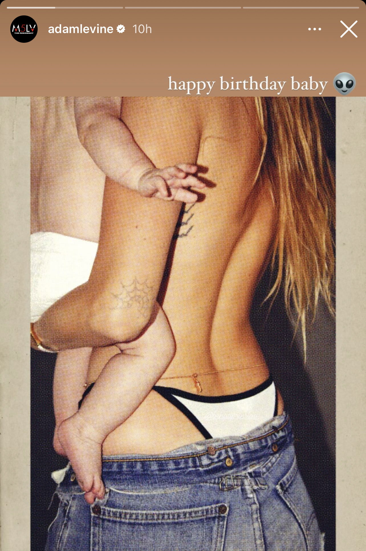 Adam Levine Uses Topless Photo Of Wife Behati Prinsloo To Celebrate Her 35th Birthday