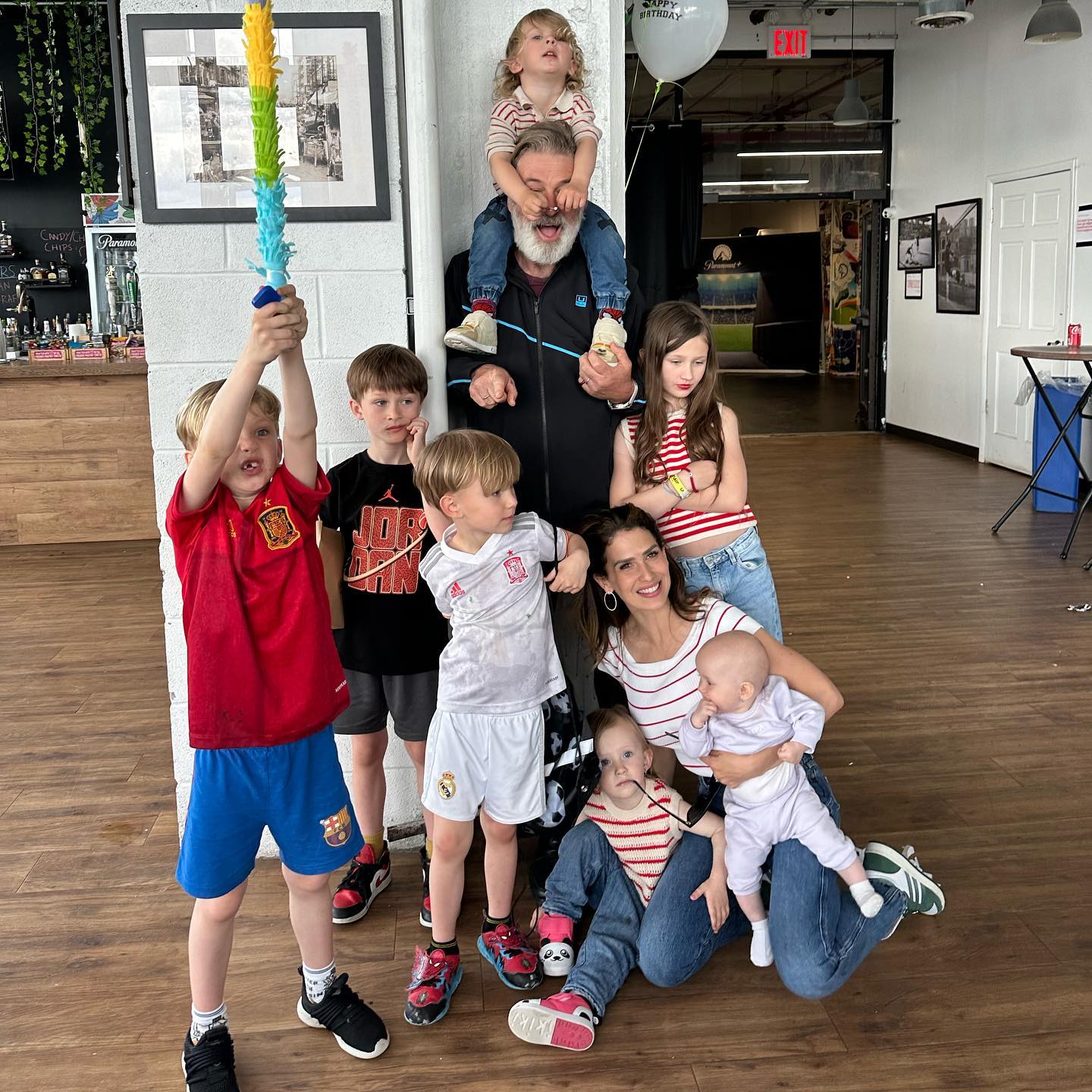 Alec Baldwin at Romeo's birthday party