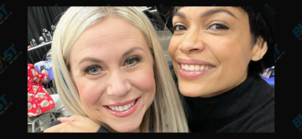 Ashley Eckstein and Rosario Dawson snap a selfie