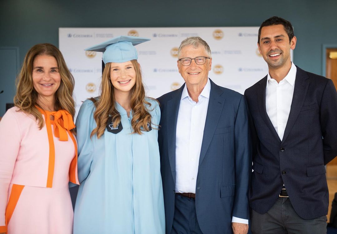 Bill and Melinda Gates at daughter Jennifer's Graduation
