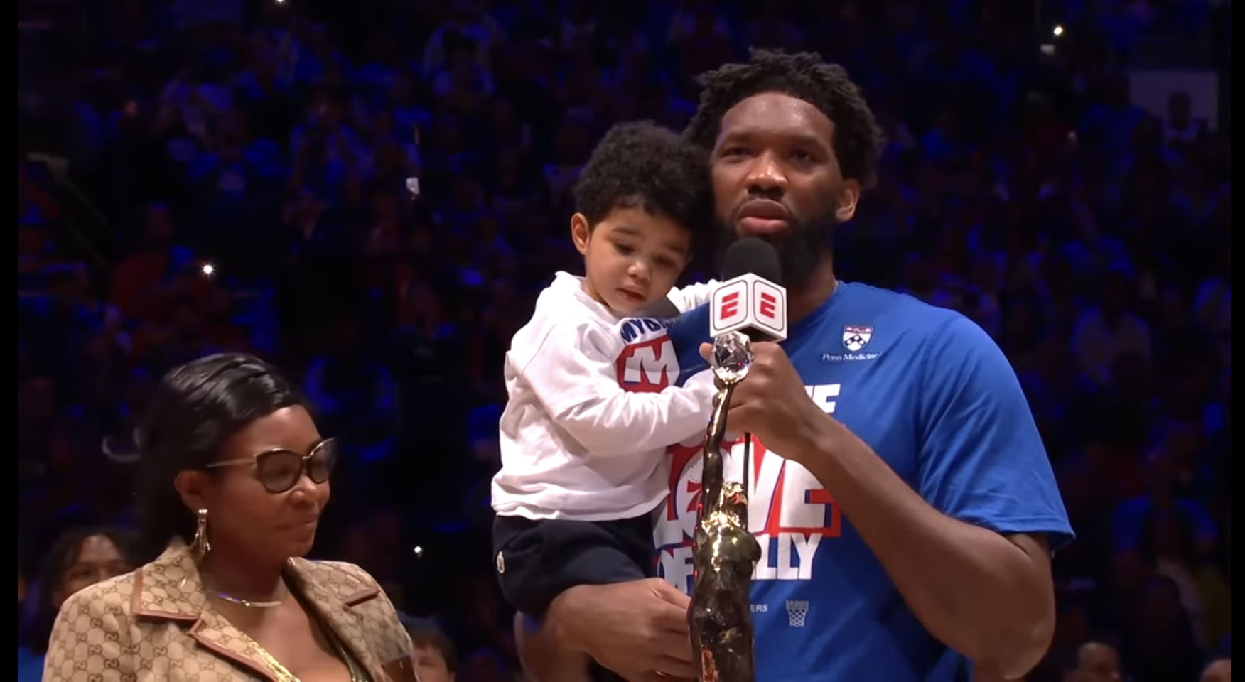 Joel Embiid and son Arthur