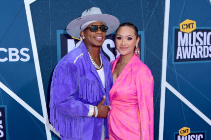 Jimmie Allen and Alexis Gale at the 2022 CMT Music Awards