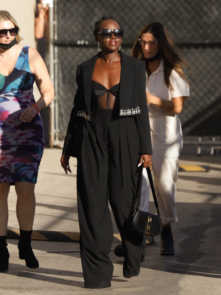 Lupita Nyong'o makes a Jimmy Kimmel Appearance ahead of Wakanda Forever premiere