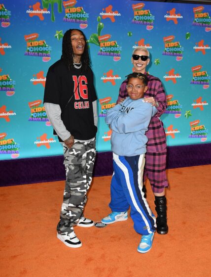 Wiz Khalifa and Amber Rose with their son Nickelodeon Kids' Choice Awards 2023 - Arrivals