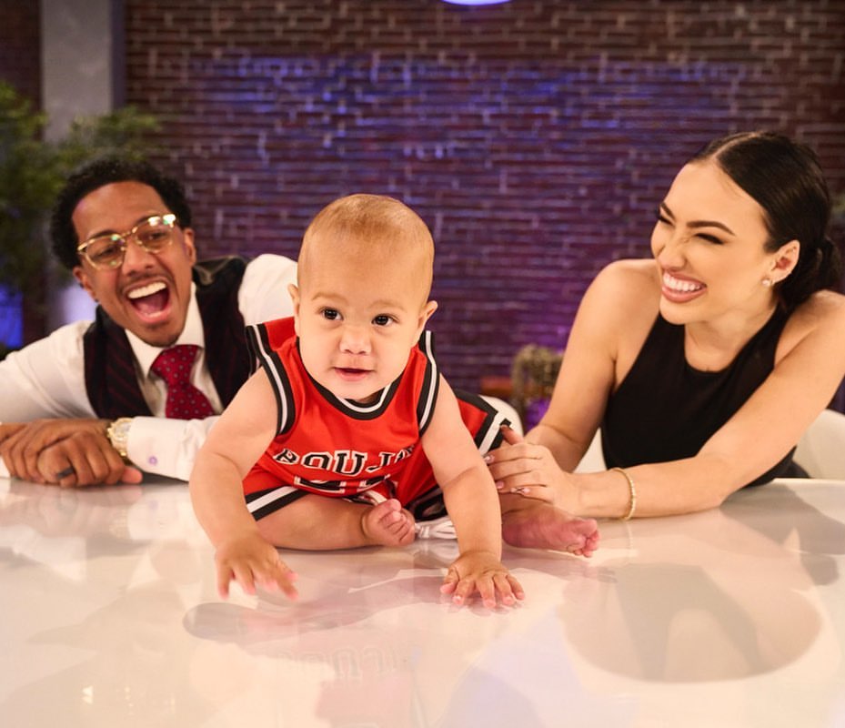 Bre Tiesi and Nick Cannon with their son Legendary