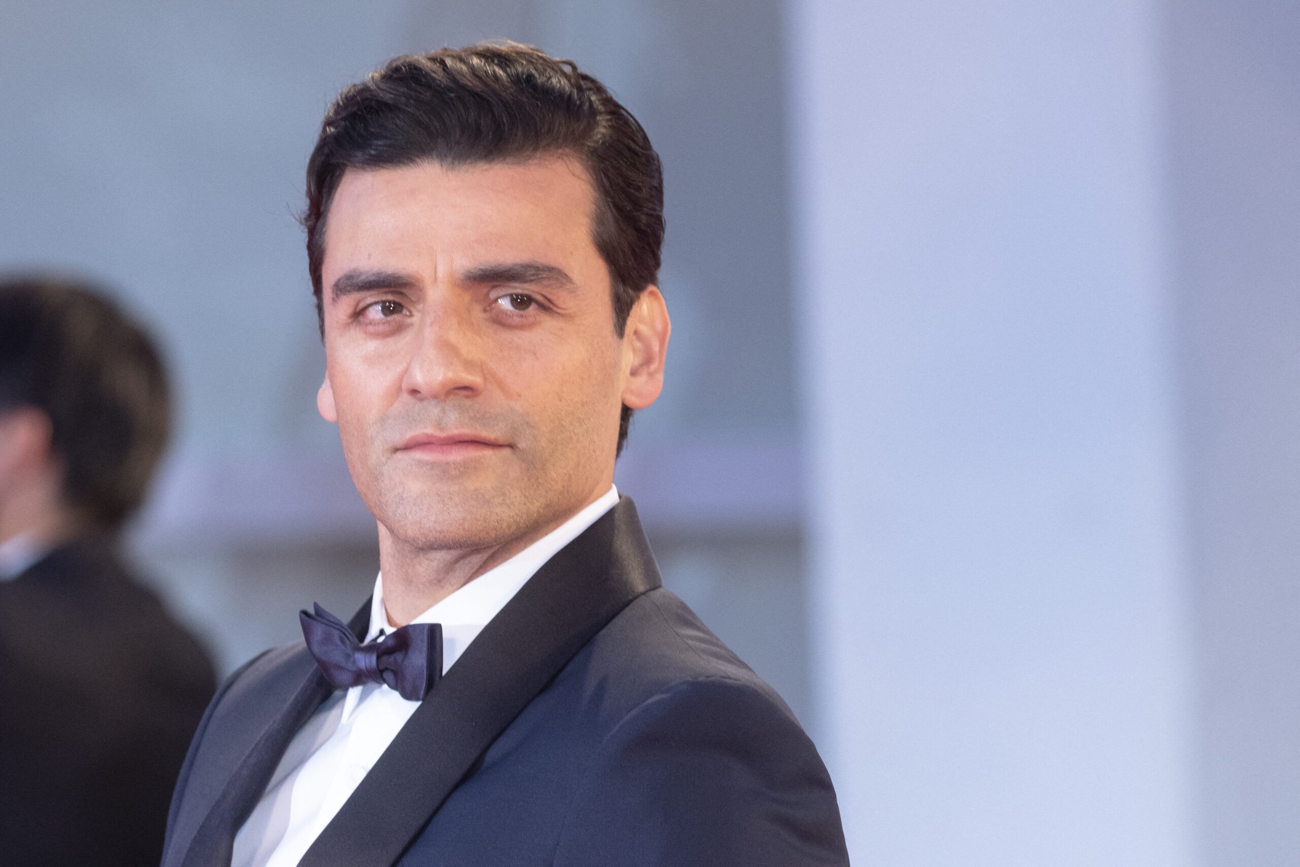 Oscar Isaac at the premiere of 'Scenes From A Marriage (Episodes 1-5)' during the 78th Venice Film Festival at Palazzo del Casino on the Lido in Venice, Italy after appearing in Star Wars