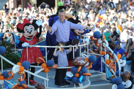 Peyton Manning And Phil Simms Spotted Filming At Magic Kingdom
