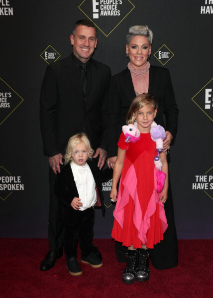 Pink and husband Carey Hart at the 2019 People's Choice Awards - Santa Monica