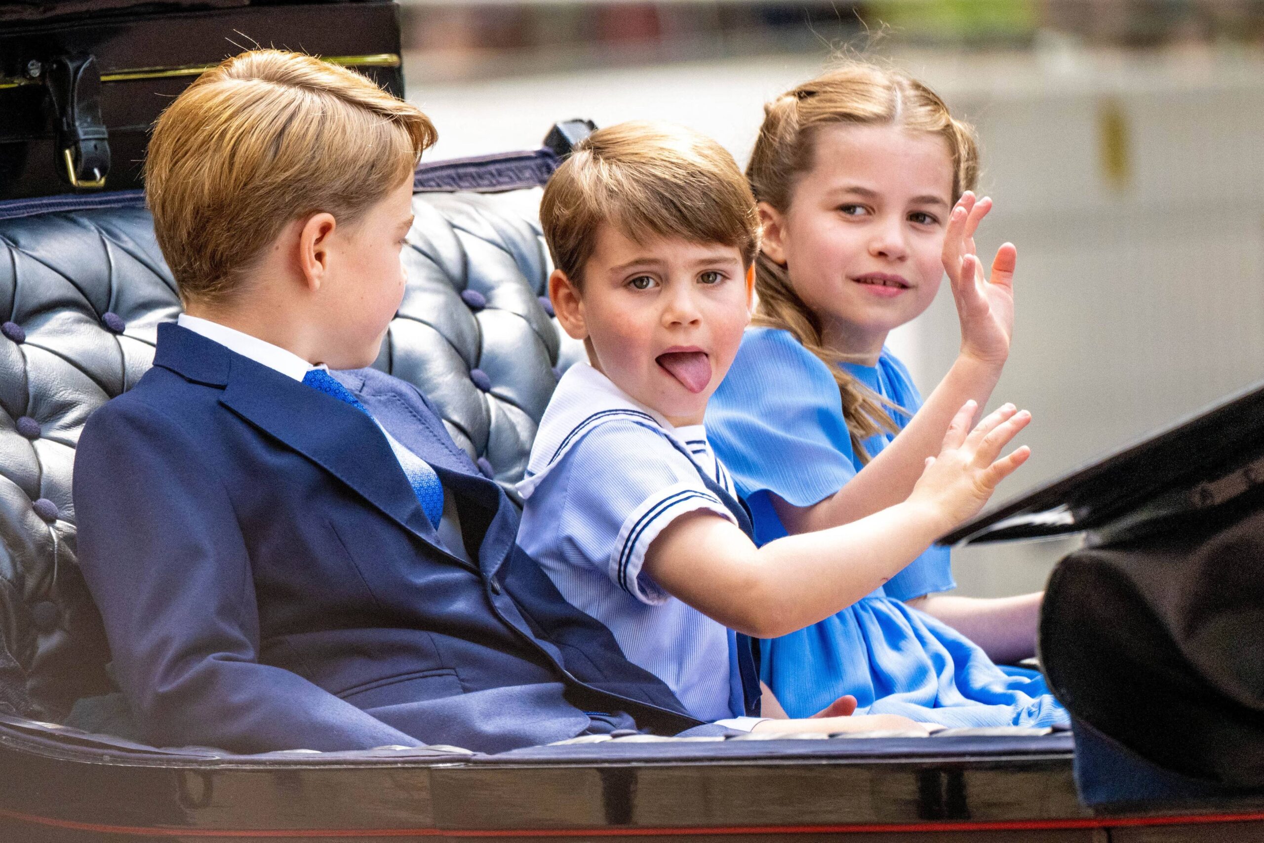 Prince George, Princess Charlotte and Prince Louis.
