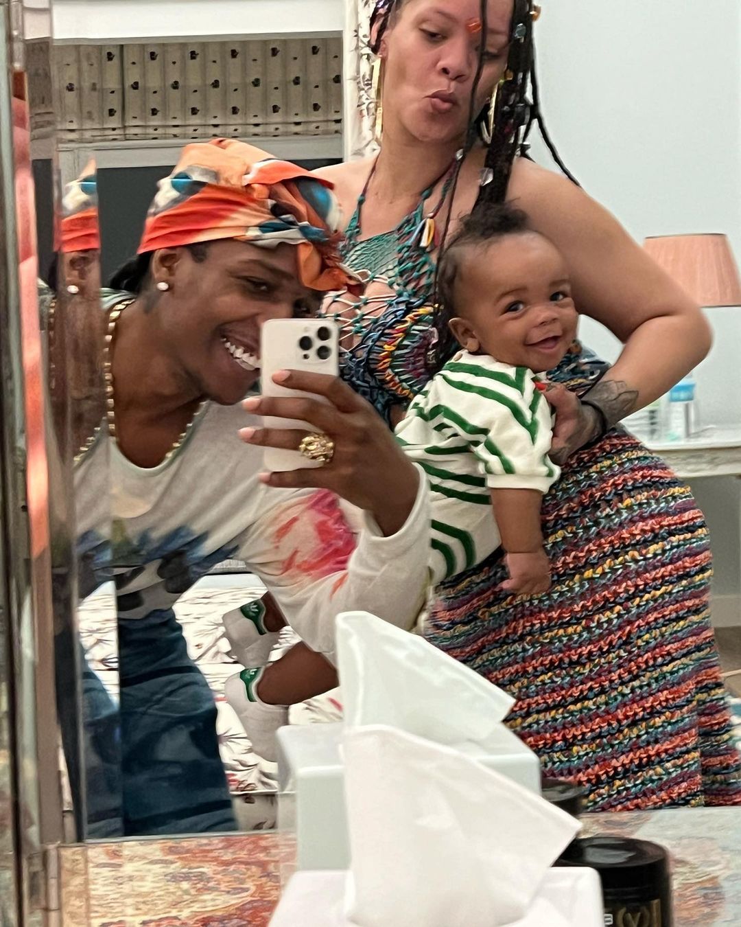 Rihanna And A$AP Rocky Celebrate Their Son RZA's First Birthday With Precious Candid Family Photos