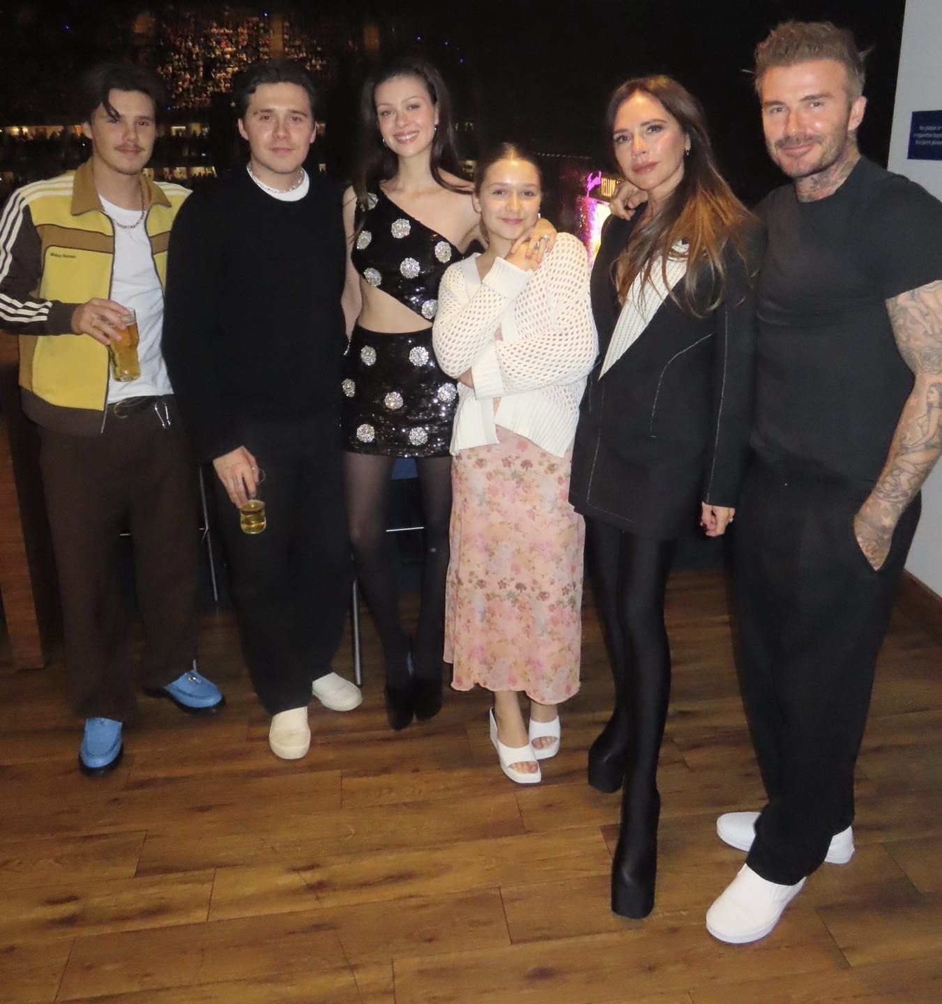 Nicola Peltz joins husband's Beckham family for night out