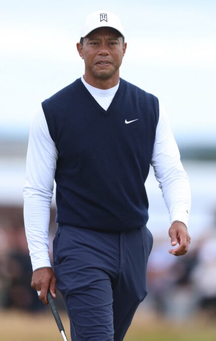 Tiger Woods at The 150th Open Golf - St Andrews Old Course - Day One