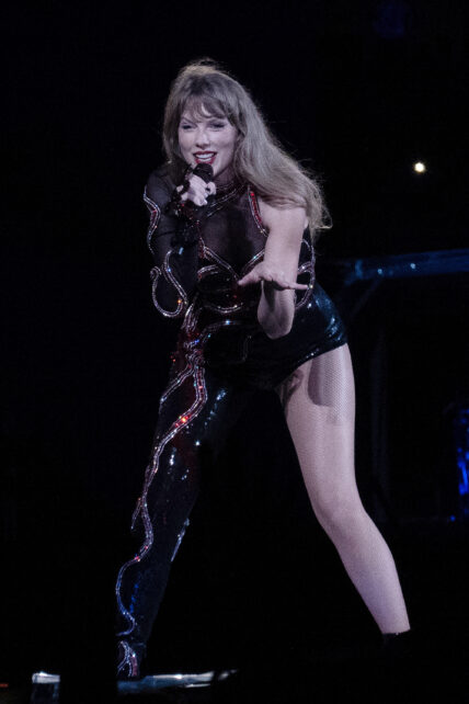 Taylor Swift delights her legion of fans as she takes to the stage in a staggering number of sparkling outfit changes during her Eras Tour stop in Tampa Florida
