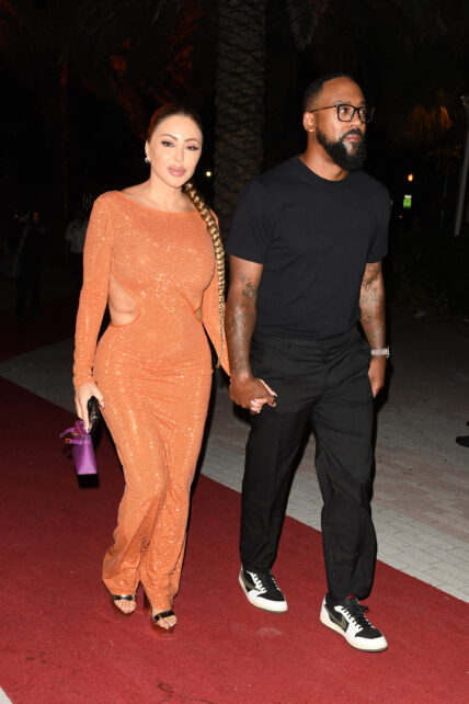 Celebrities arrive for the final night of Carbone Beach in Miami