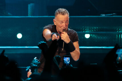 Bruce Springsteen performing at Paris La Defense Arena in Paris
