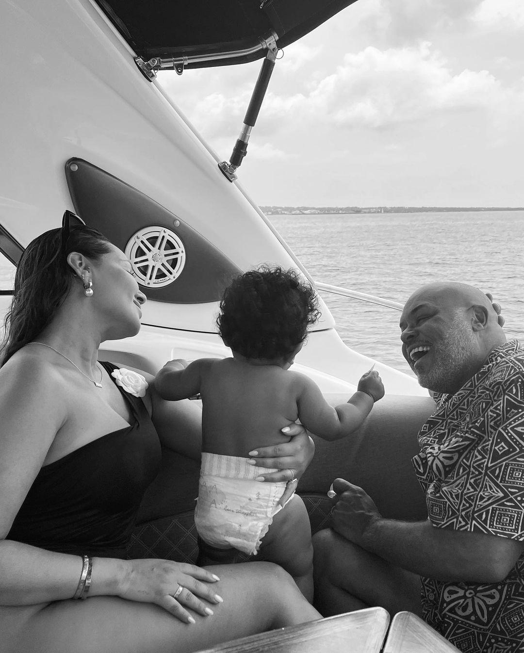 Adrienne Bailon stuns in bikini with family while on vacation in Ibiza