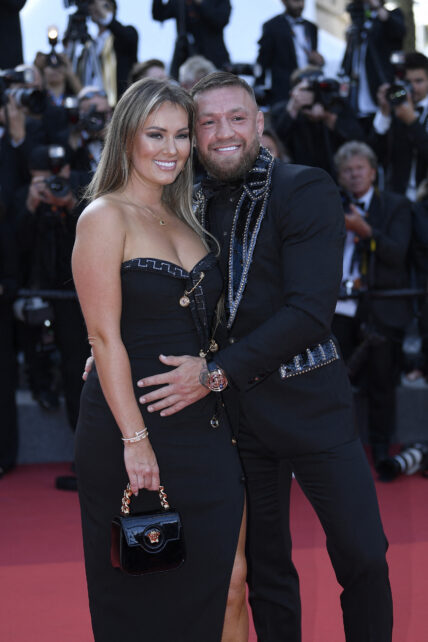 Conor McGregor and Dee Devlin on the Elvis red carpet at the Cannes film festival