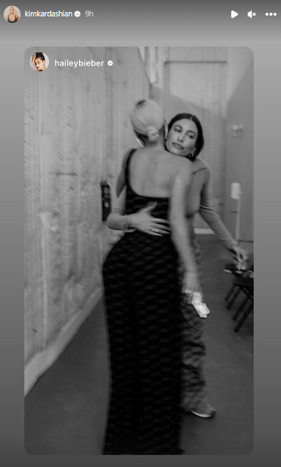 Hailey Bieber won a truth or dare game against Kim Kardashian