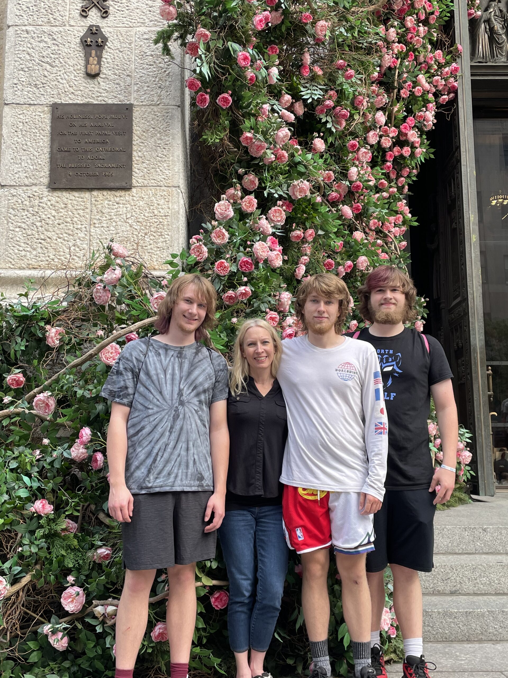 Melanie and her boys