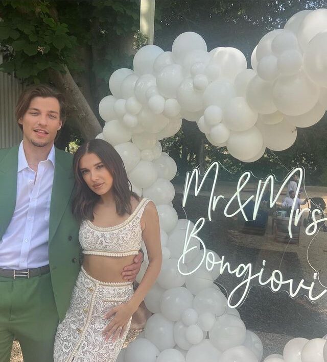 Millie Bobby Brown Looks Stunning At Her Engagement Party With Fiancé Jake Bongiovi