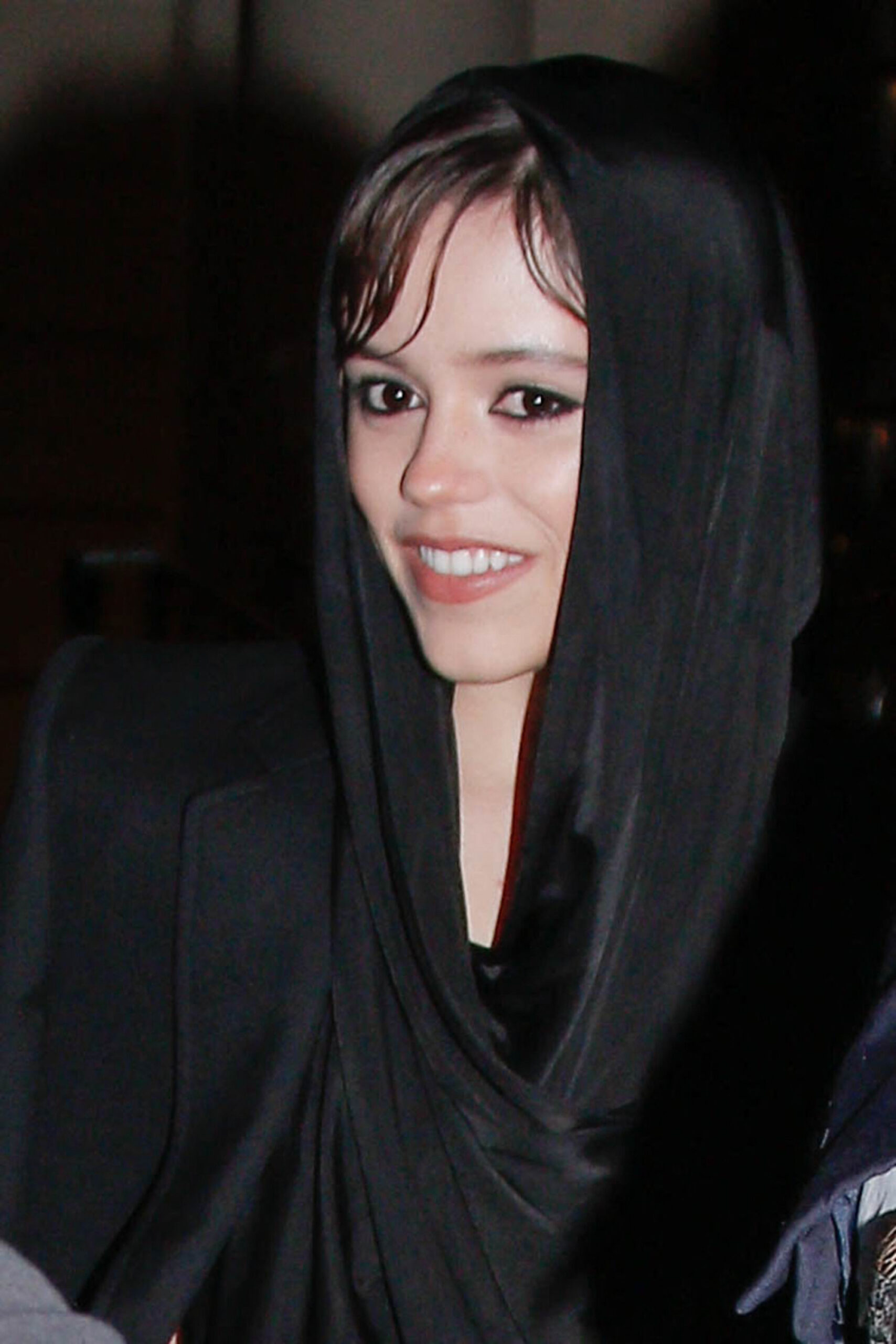 Jenna Ortega is seen leaving her hotel during Paris Fashion Week